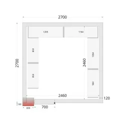 Modular shelving system TEFCOLD 45723