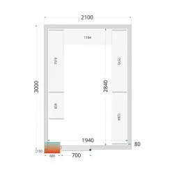 Modular shelving system TEFCOLD 45724
