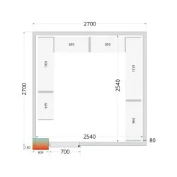 Modular shelving system TEFCOLD 45726