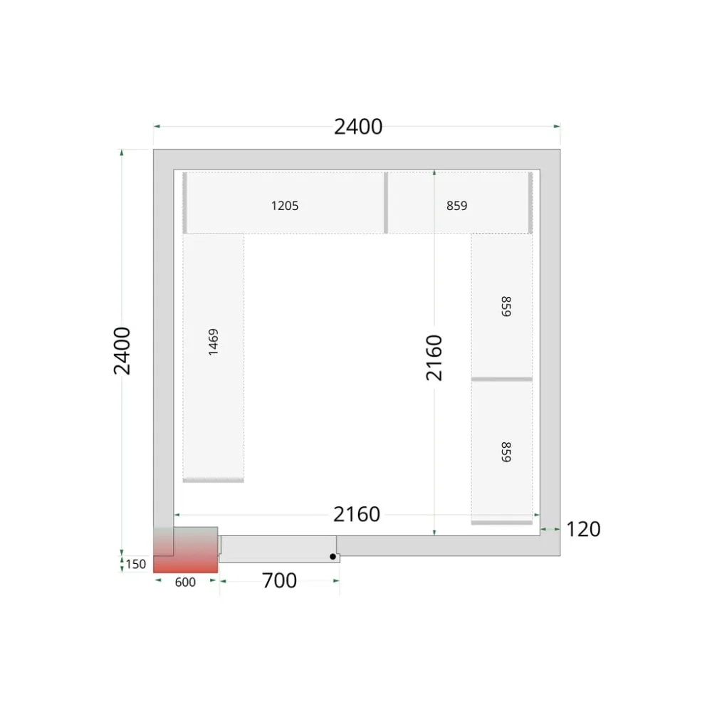 Modular shelving system TEFCOLD 45864