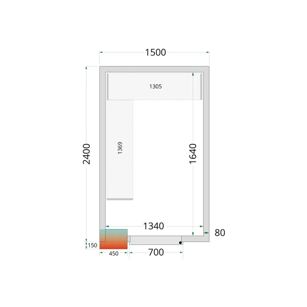 Modular shelving system TEFCOLD 45866