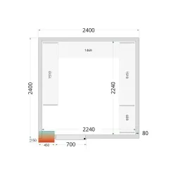 Modular shelving system TEFCOLD 45869