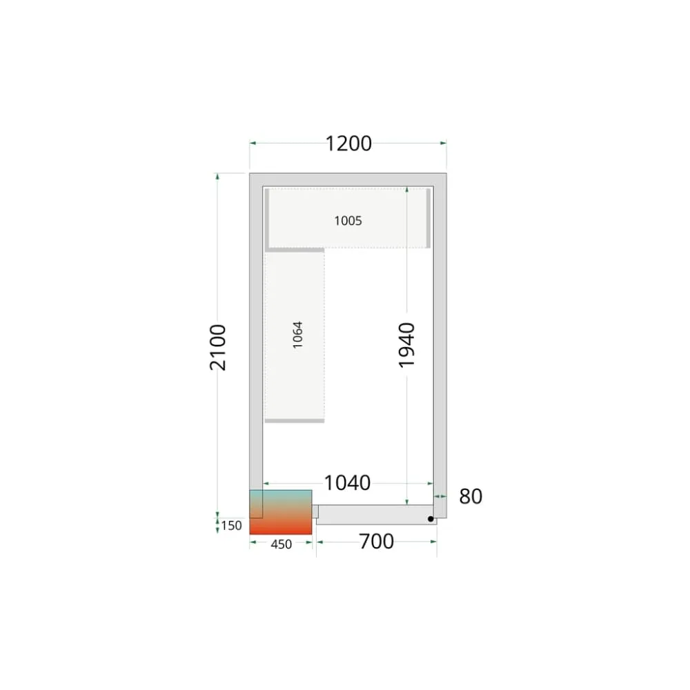 Modular shelving system TEFCOLD 46198