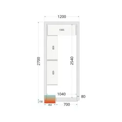 Modular shelving system TEFCOLD 46200