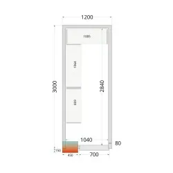 Modular shelving system TEFCOLD 46201