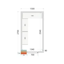 Modular shelving system TEFCOLD 46202