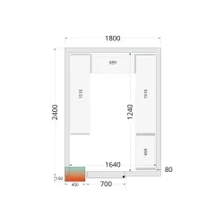 Modular shelving system TEFCOLD 46206