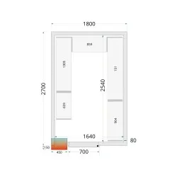 Modular shelving system TEFCOLD 46212
