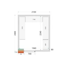 Modular shelving system TEFCOLD 46214