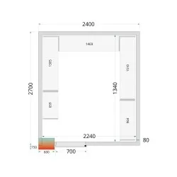 Modular shelving system TEFCOLD 46215