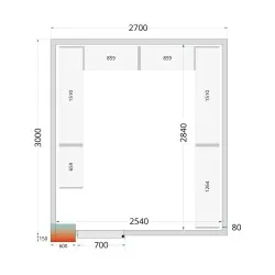 Modular shelving system TEFCOLD 46216