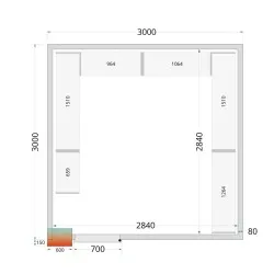 Modular shelving system TEFCOLD 46217