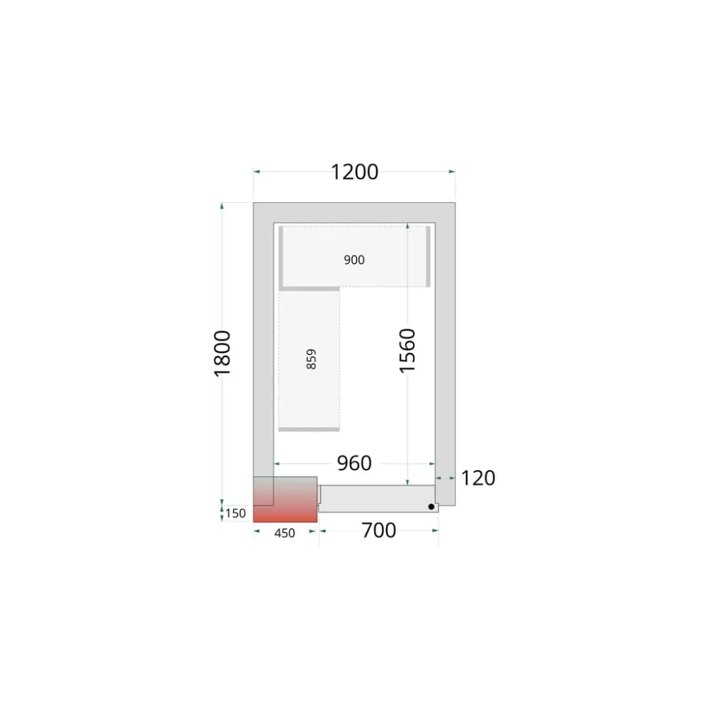 Modular shelving system TEFCOLD 46219