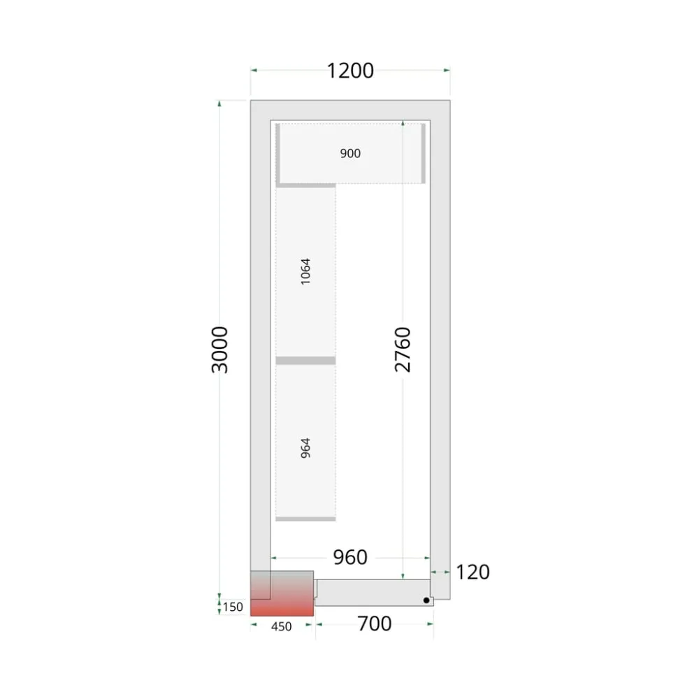 Modular shelving system TEFCOLD 46223