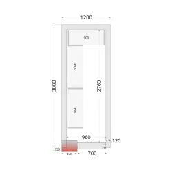 Modular shelving system TEFCOLD 46223