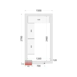 Modular shelving system TEFCOLD 46224