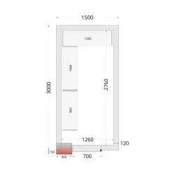 Modular shelving system TEFCOLD 46225