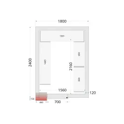 Modular shelving system TEFCOLD 46227