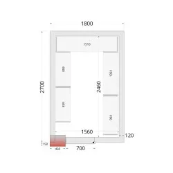 Modular shelving system TEFCOLD 46228