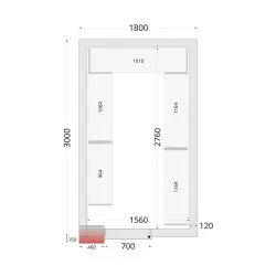 Modular shelving system TEFCOLD 46229