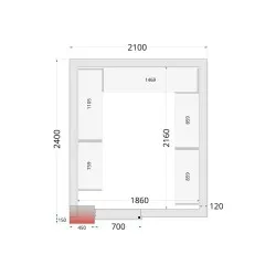 Modular shelving system TEFCOLD 46230