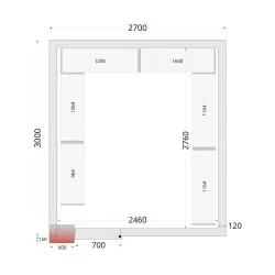 Modular shelving system TEFCOLD 46232