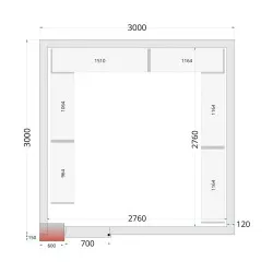 Modular shelving system TEFCOLD 46233