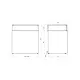 Confectionery showcase UNIS COOL CUBE-II-1500-JEWELRY-DRAWERS