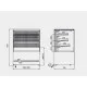Confectionery showcase UNIS COOL CUBE-II-1000-DENSEBACK