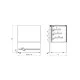 Confectionery showcase UNIS COOL CUBE-II-1000-GRABnGO