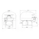 Wood-fired pizza oven VALORIANI VERACE140-G