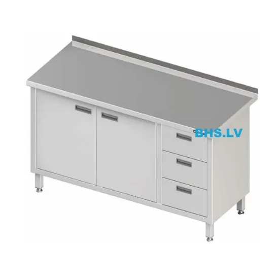 Work Tables with Drawers and Doors