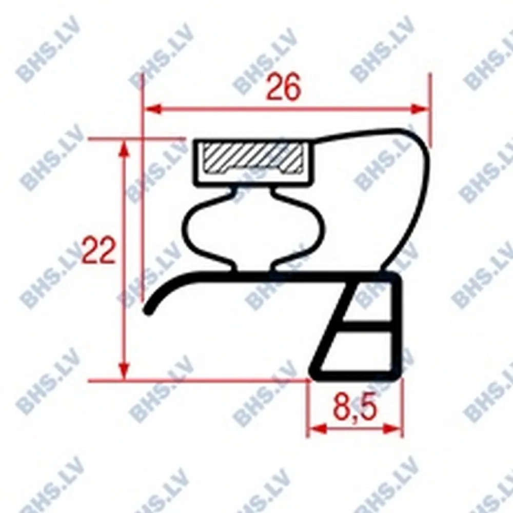 Snap-in gasket LF L3186954