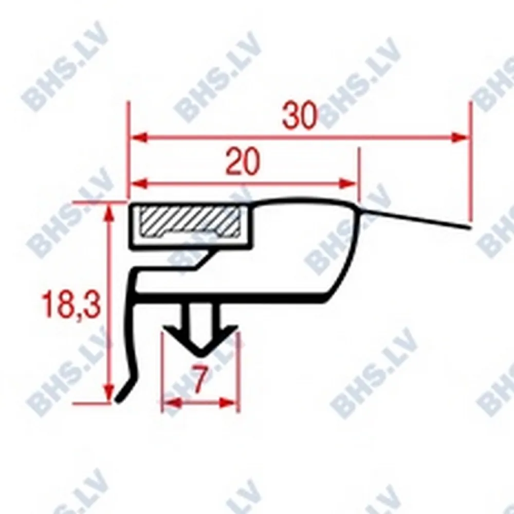 Snap-in gasket LF L3186473
