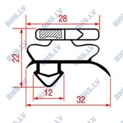 Snap-in gasket LF L3286177