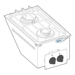 Built-in kitchen appliance Drop-in TECNOINOX 133001
