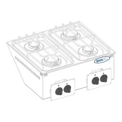 Built-in kitchen appliance Drop-in TECNOINOX 133002