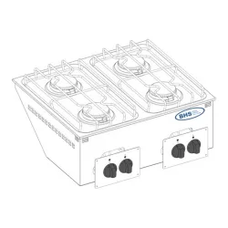 Built-in kitchen appliance Drop-in TECNOINOX 133002