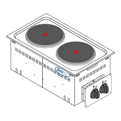 Built-in kitchen appliance Drop-in TECNOINOX 136001