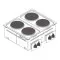 Built-in kitchen appliance Drop-in TECNOINOX 136004