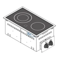 Built-in kitchen appliance Drop-in TECNOINOX 136006