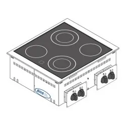Built-in kitchen appliance Drop-in TECNOINOX 136008