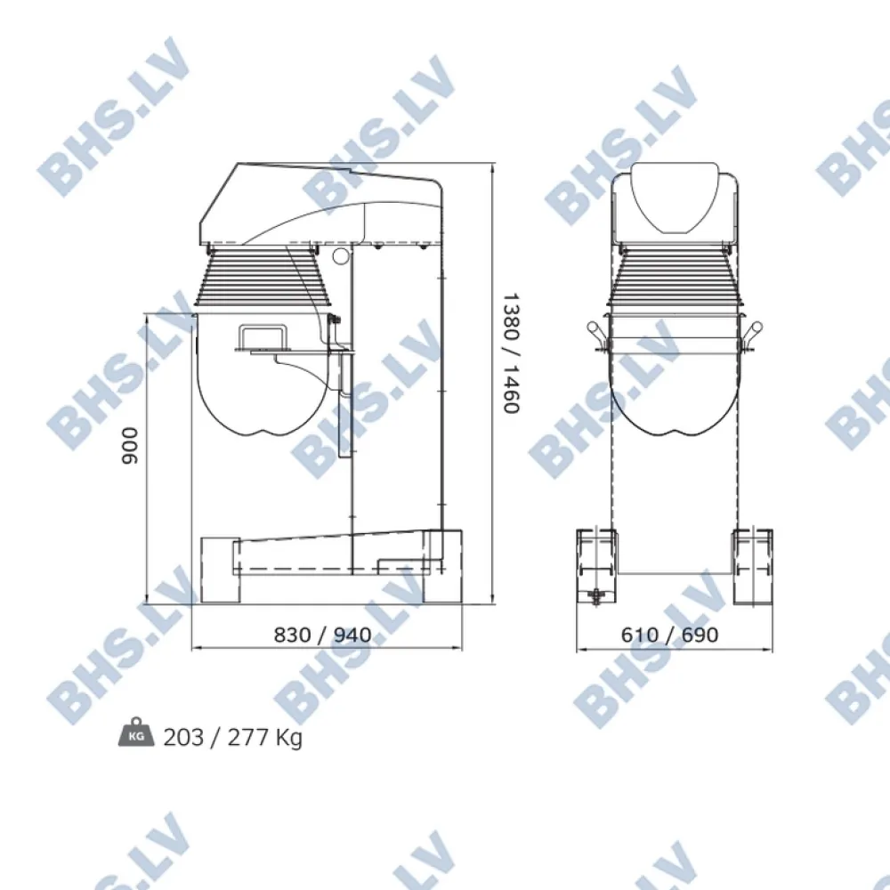 Planetary mixer ROLLMATIC BULL60P