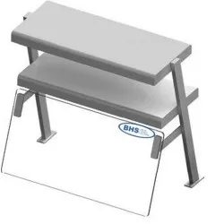 Protection glass with shelf Stalgast ST253081