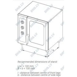 Convection and bakery oven accessory Novameta OG6-PR1-70/70/50
