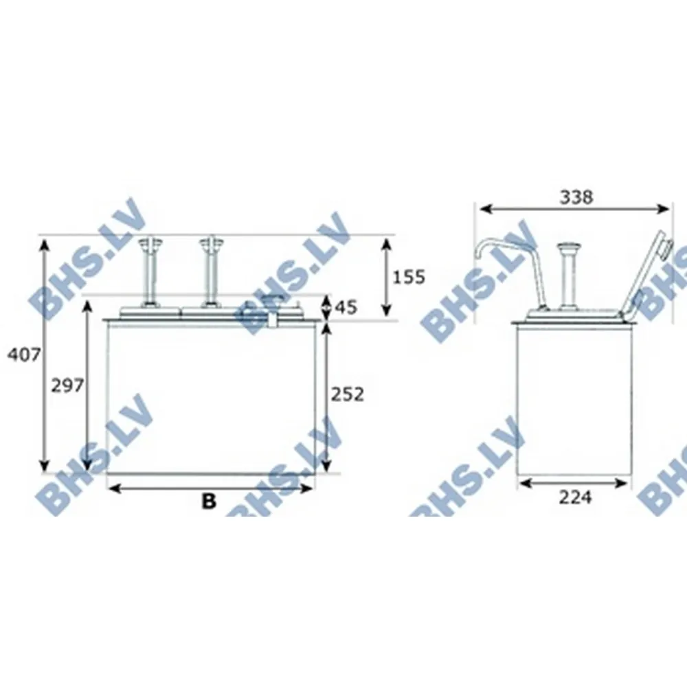 Sauce Dispenser BHS.LV-F BHS450406