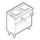 Electric hob with stand or neutral cabinet TECNOINOX 716112