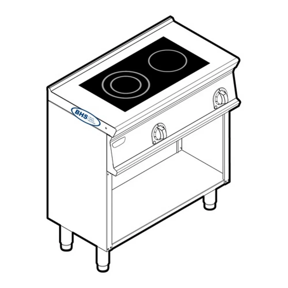 Electric hob with stand or neutral cabinet TECNOINOX 716115