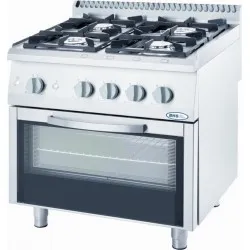 Gas stove with oven Stalgast 9715210