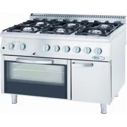 Gas stove with oven Stalgast 9717110